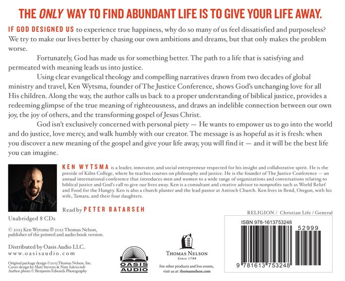 Pursuing Justice: The Call to Live and Die for Bigger Things