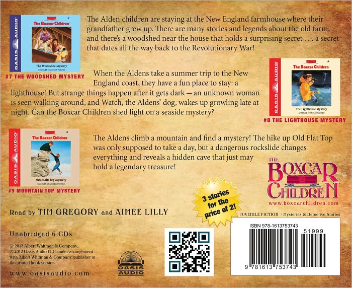 The Boxcar Children Collection Volume 3: The Woodshed Mystery, The Lighthouse Mystery, Mountain Top Mystery