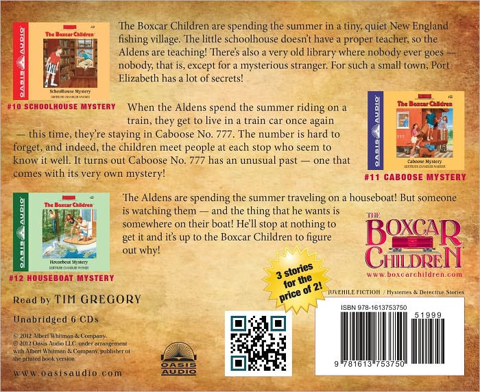 The Boxcar Children Collection Volume 4: Schoolhouse Mystery, Caboose Mystery, Houseboat Mystery