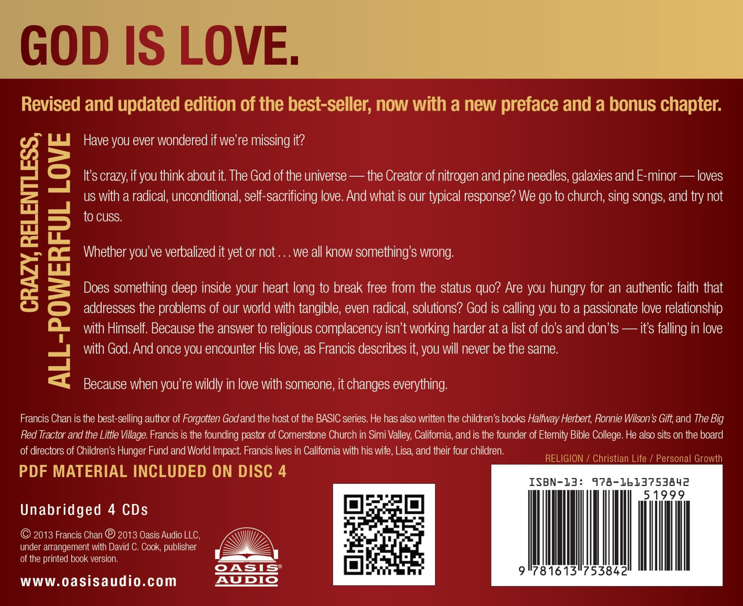 Crazy Love, Revised and Updated: Overwhelmed by a Relentless God