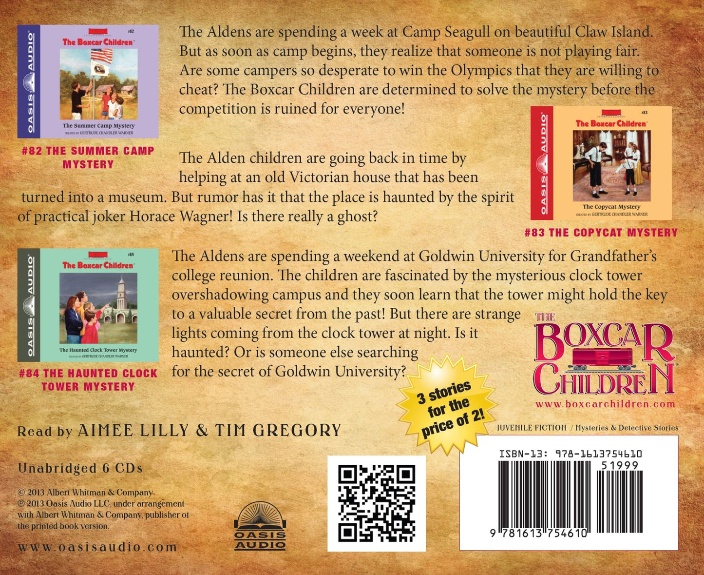 The Boxcar Children Collection Volume 28: The Summer Camp Mystery, The Copycat Mystery, The Haunted Clock Tower Mystery