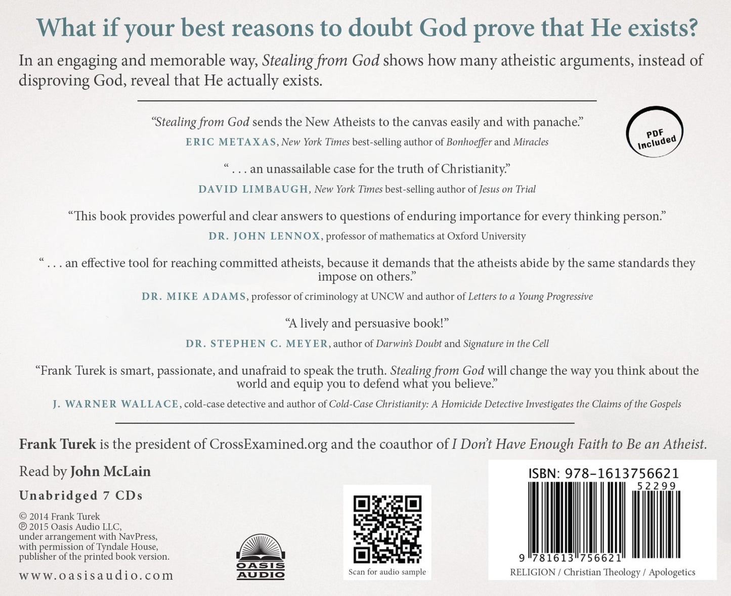 Stealing From God: Why Atheists Need God to Make Their Case