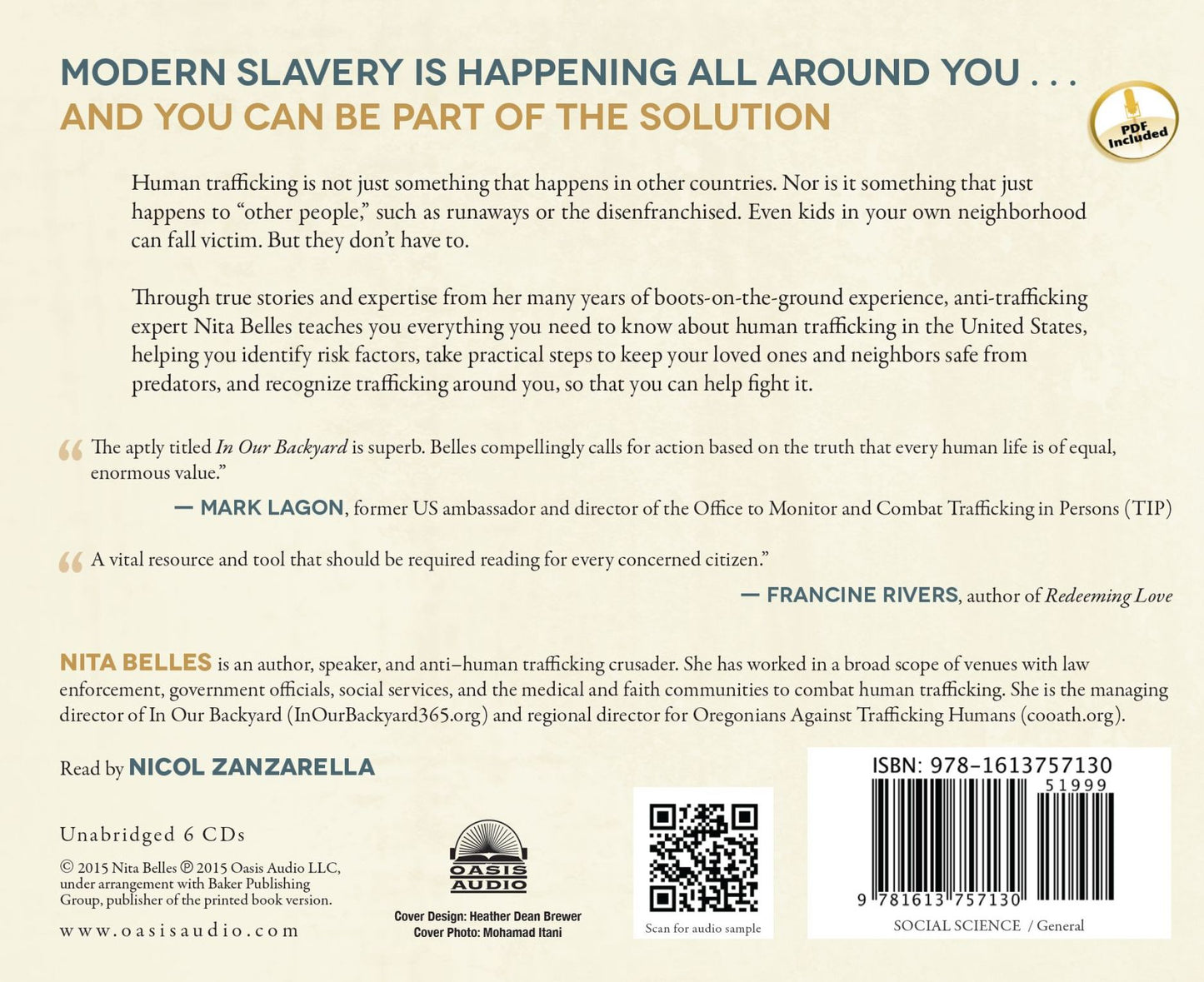 In Our Backyard: Human Trafficking in America and What We Can Do to Stop It