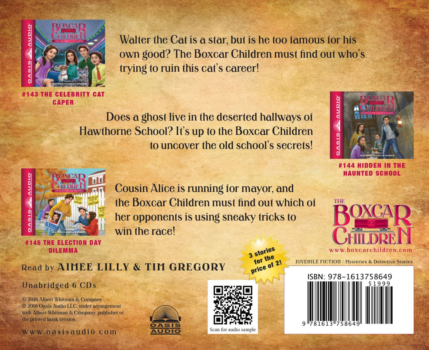 The Boxcar Children Collection Volume 48: The Celebrity Cat Caper, Hidden in the Haunted School, The Election Day Dilemma