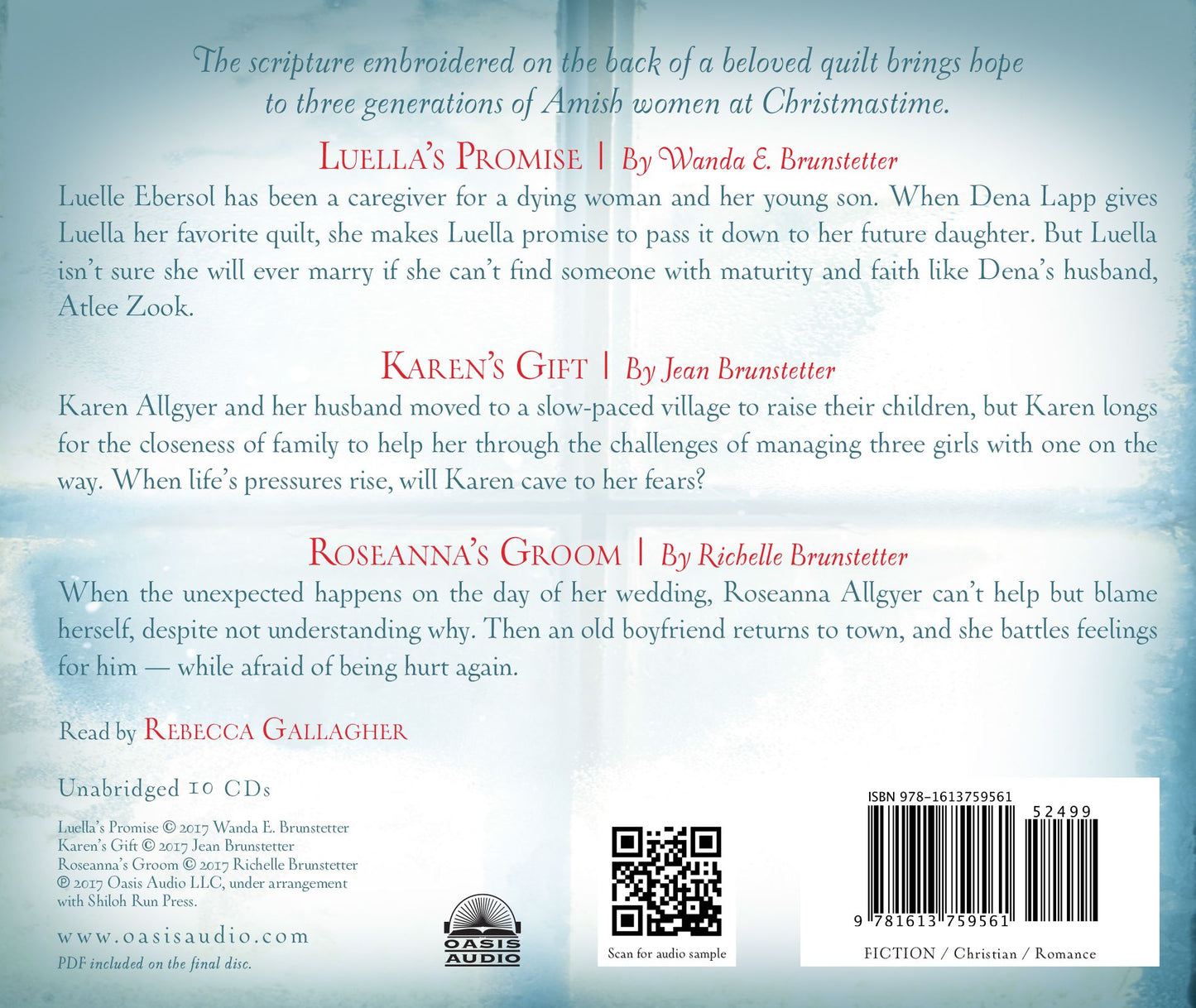 The Beloved Christmas Quilt: Three Stories of Family, Romance, and Amish Faith