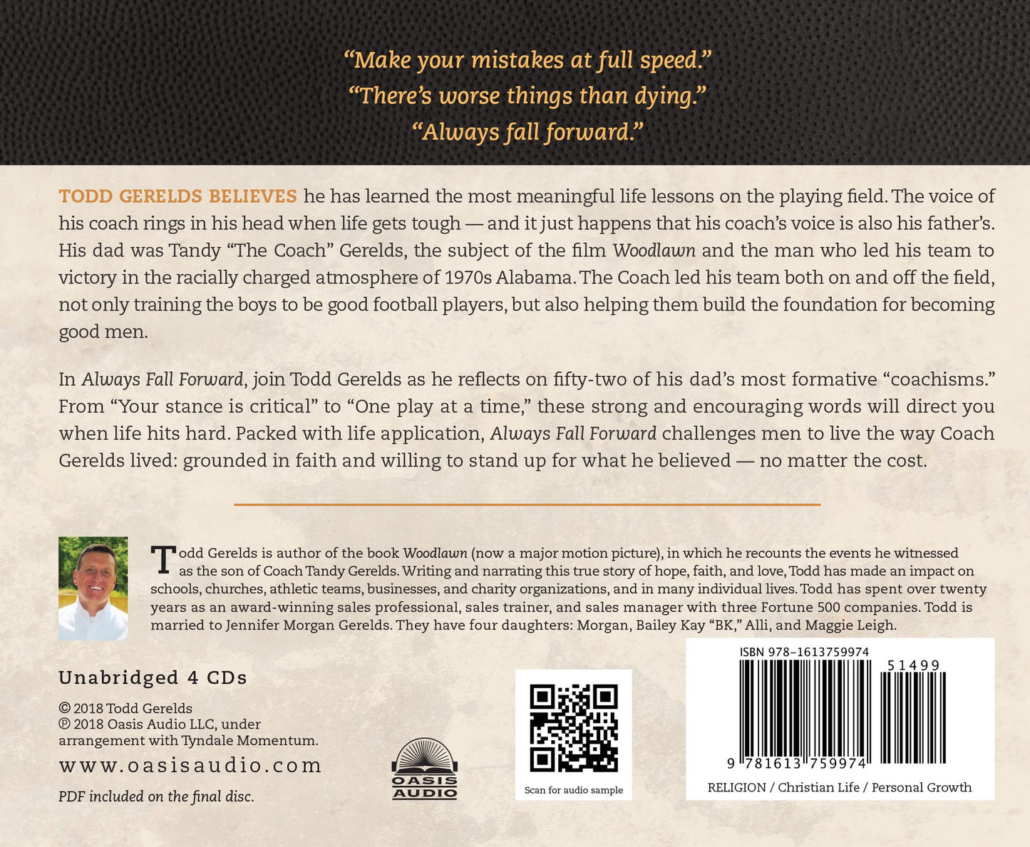 Always Fall Forward: Life Lessons I'll Never Forget from "The Coach"