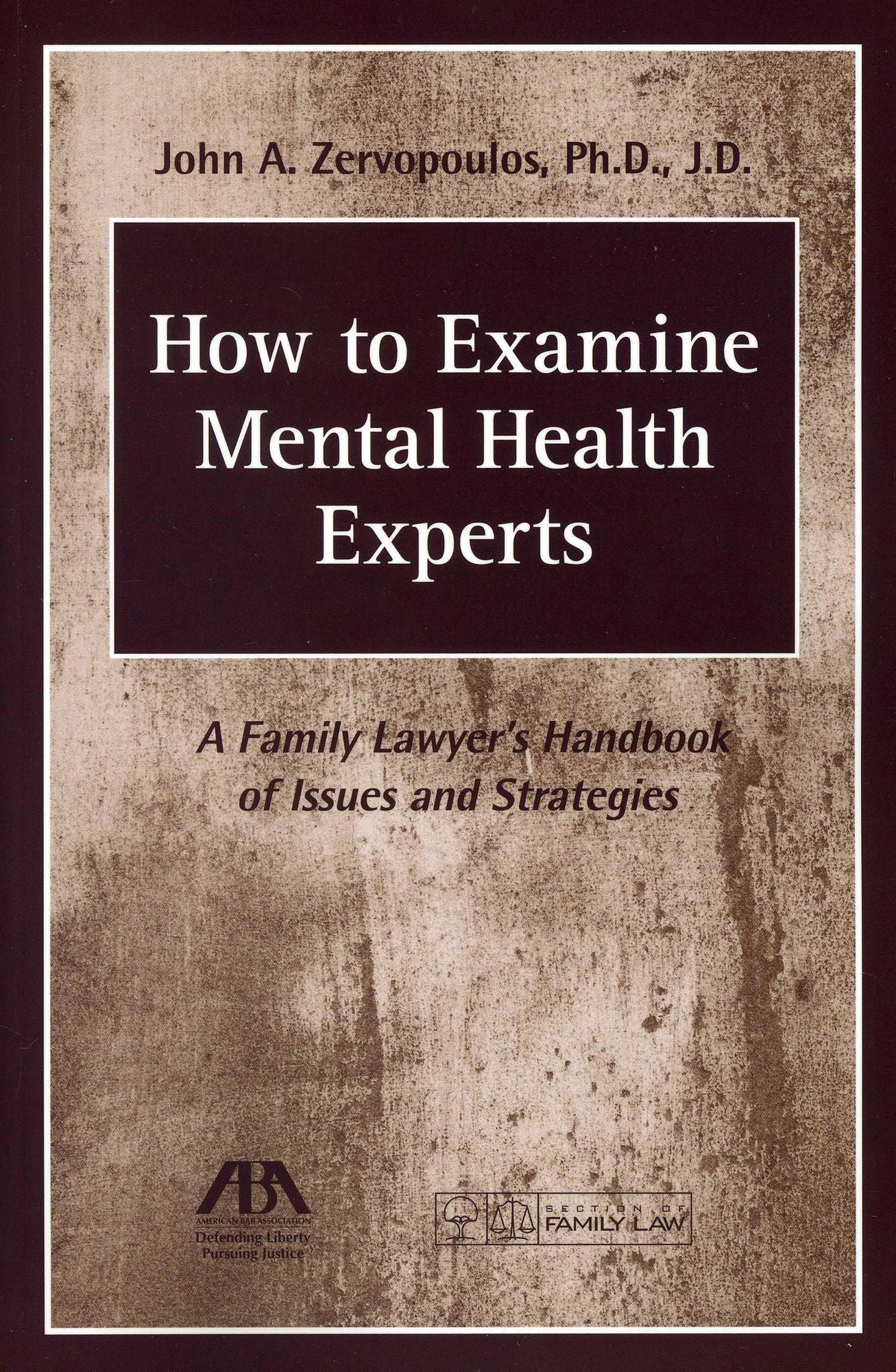 How to Examine Mental Health Experts: A Family Lawyer's Handbook of Issues and Strategies