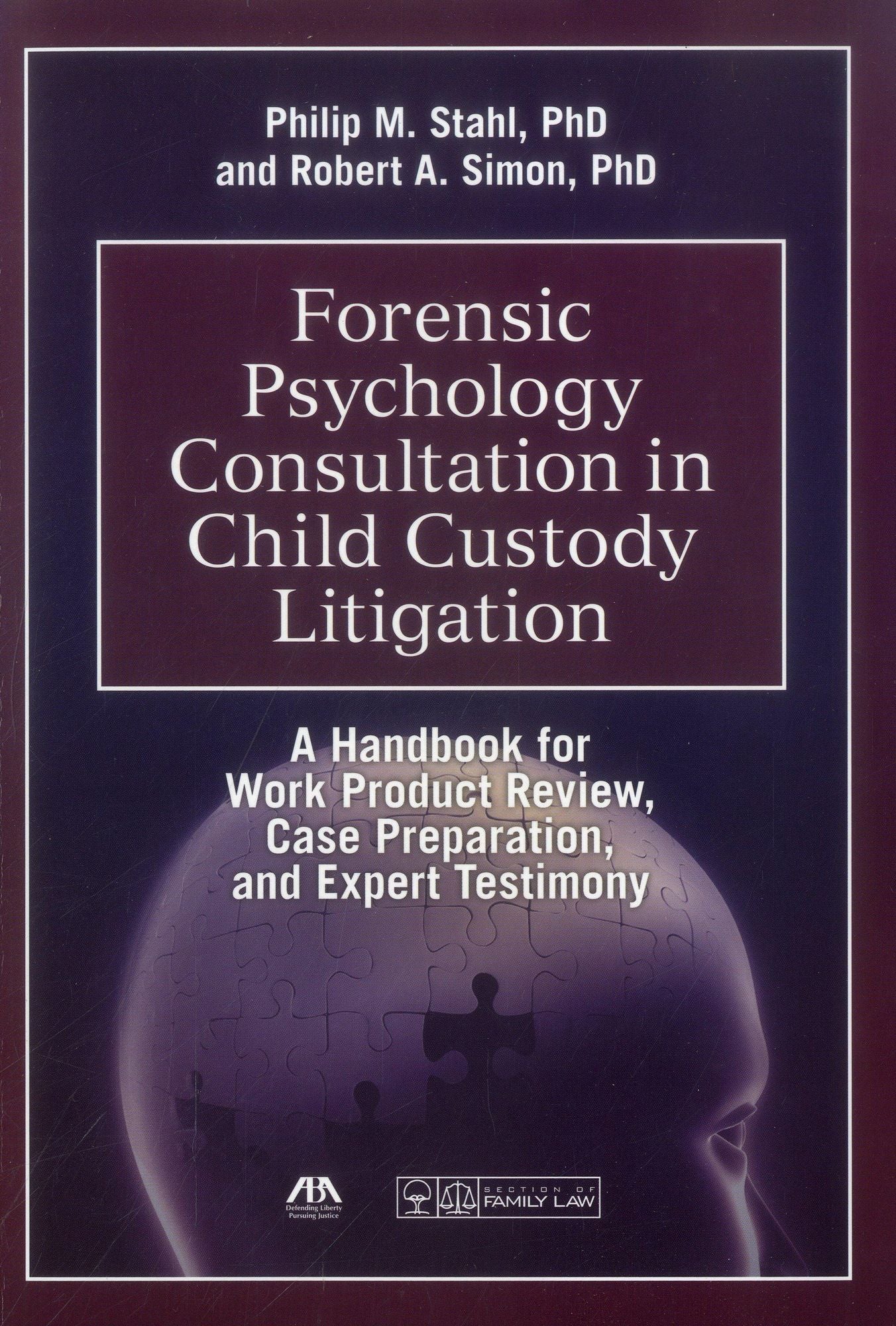 Forensic Psychology Consultation in Child Custody Litigation: A Handbook for Work Product Review, Case Preparation, and Expert Testimony