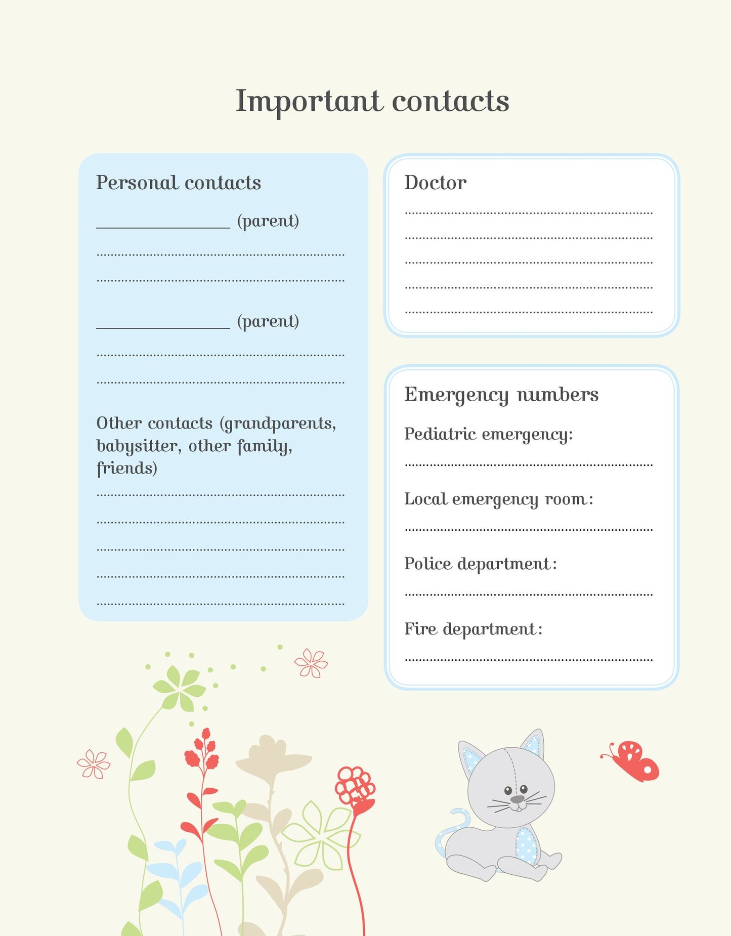 Baby's First Months with Sophie la girafe: A Daily Log Book