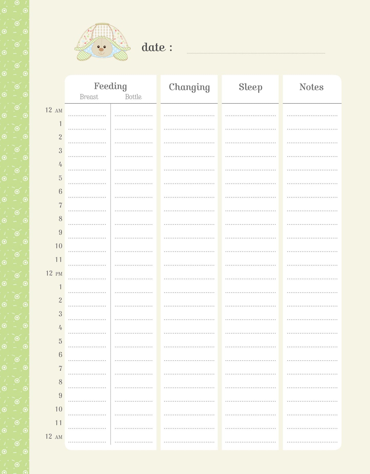 Baby's First Months with Sophie la girafe: A Daily Log Book