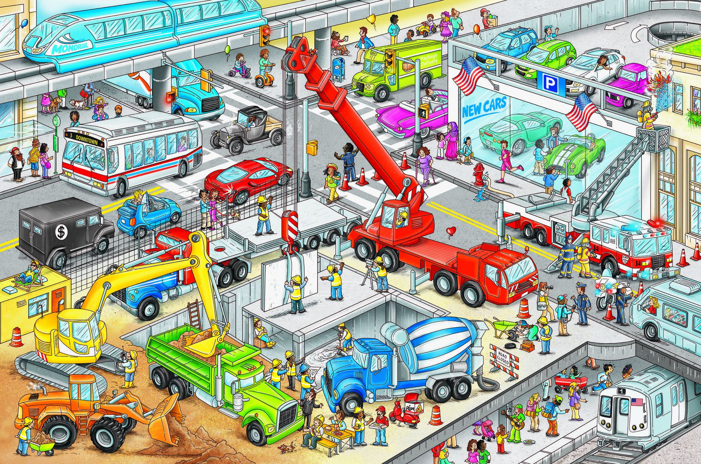 My First Wimmelbook--Cars and Other Things That Go