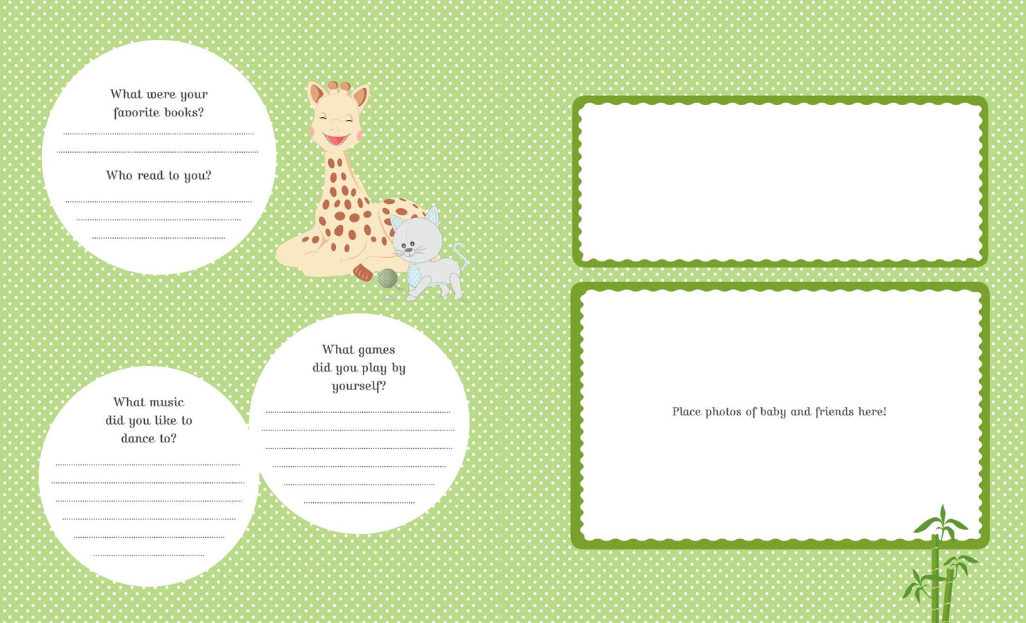 My Baby Album with Sophie la girafe