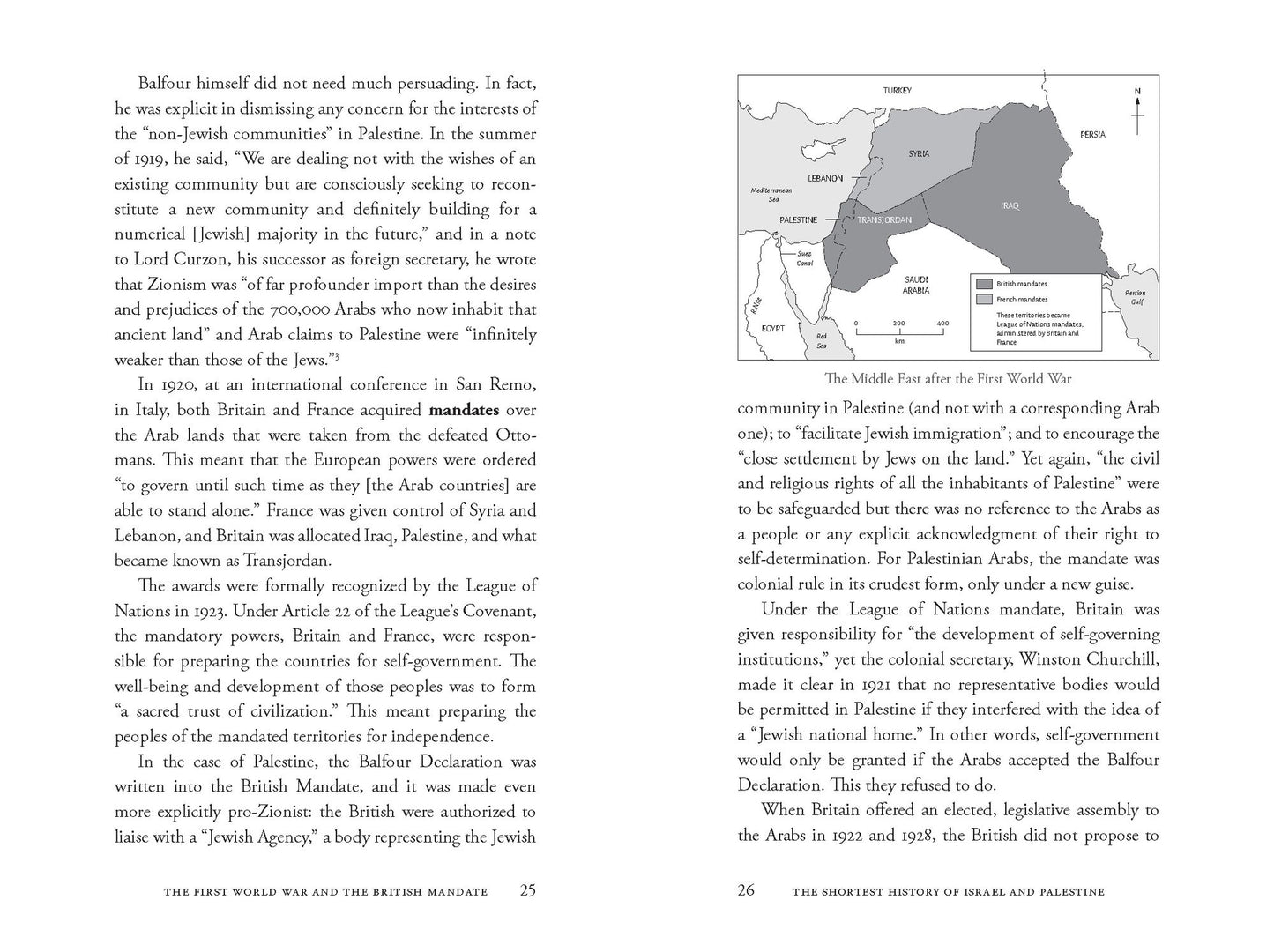 The Shortest History of Israel and Palestine: From Zionism to Intifadas and the Struggle for Peace