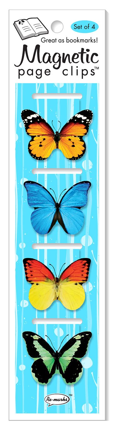 Butterflies Diecut Magnetic Pageclips