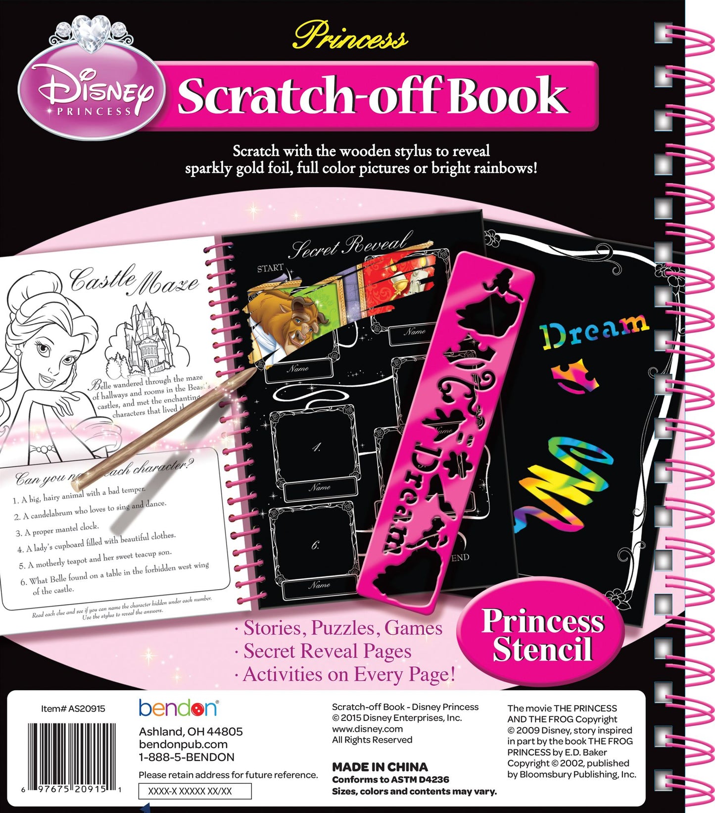 DISNEY PRINCESS SCRATCH FANTASTIC