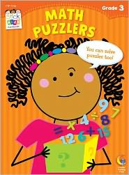 Math Puzzlers, Grade 3 [With Sticker(s)]