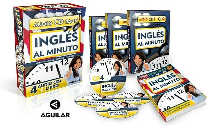 Ingles al minuto Audio Pack. Libro + 4 CDs