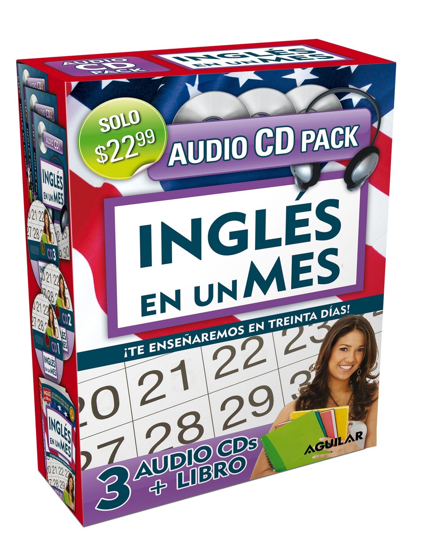 Ingles en un Mes (English in a month) Audio CD Pack