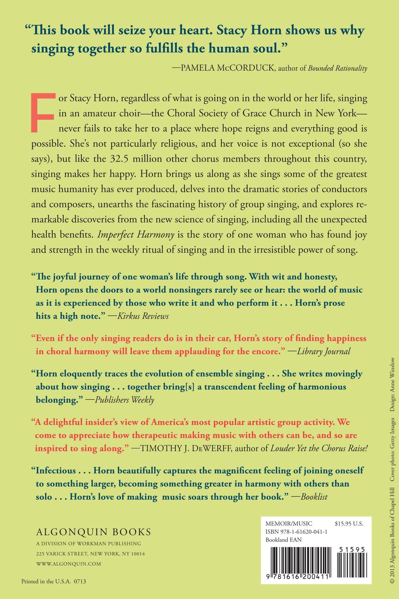 Imperfect Harmony: Singing through Life's Sharps and Flats
