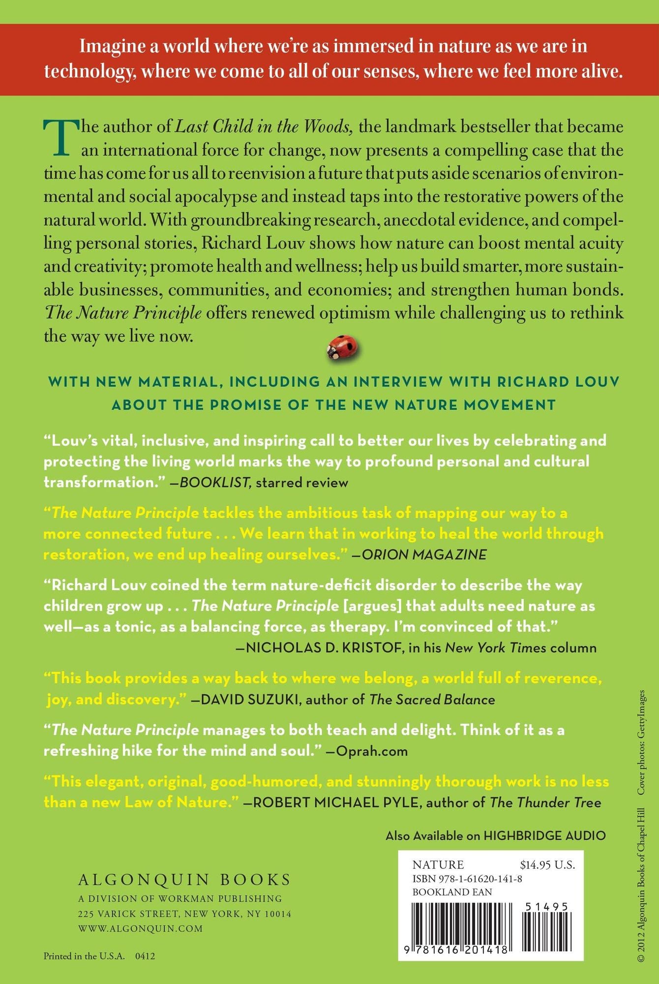 The Nature Principle: Reconnecting with Life in a Virtual Age