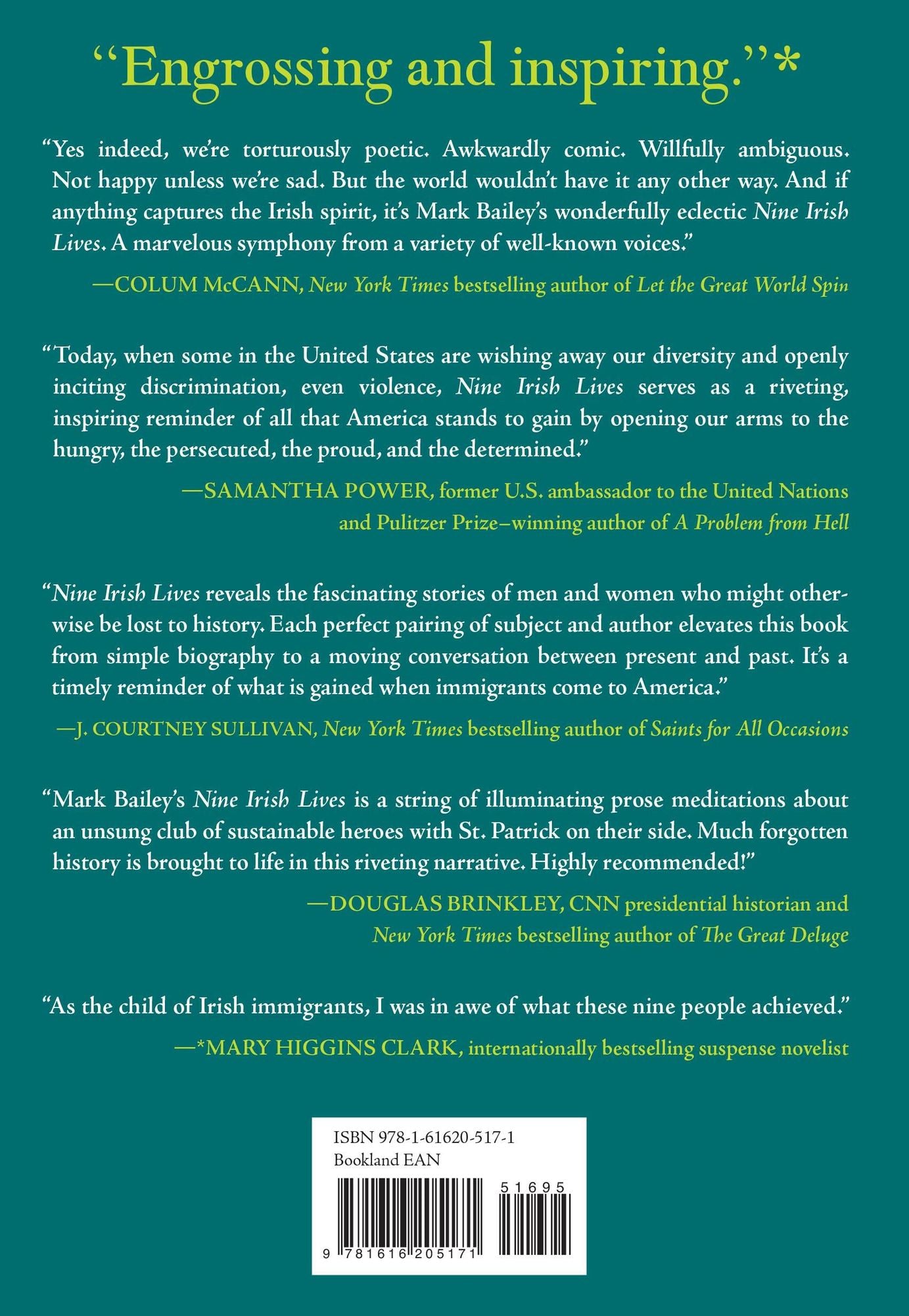 Nine Irish Lives: The Thinkers, Fighters, and Artists Who Helped Build America