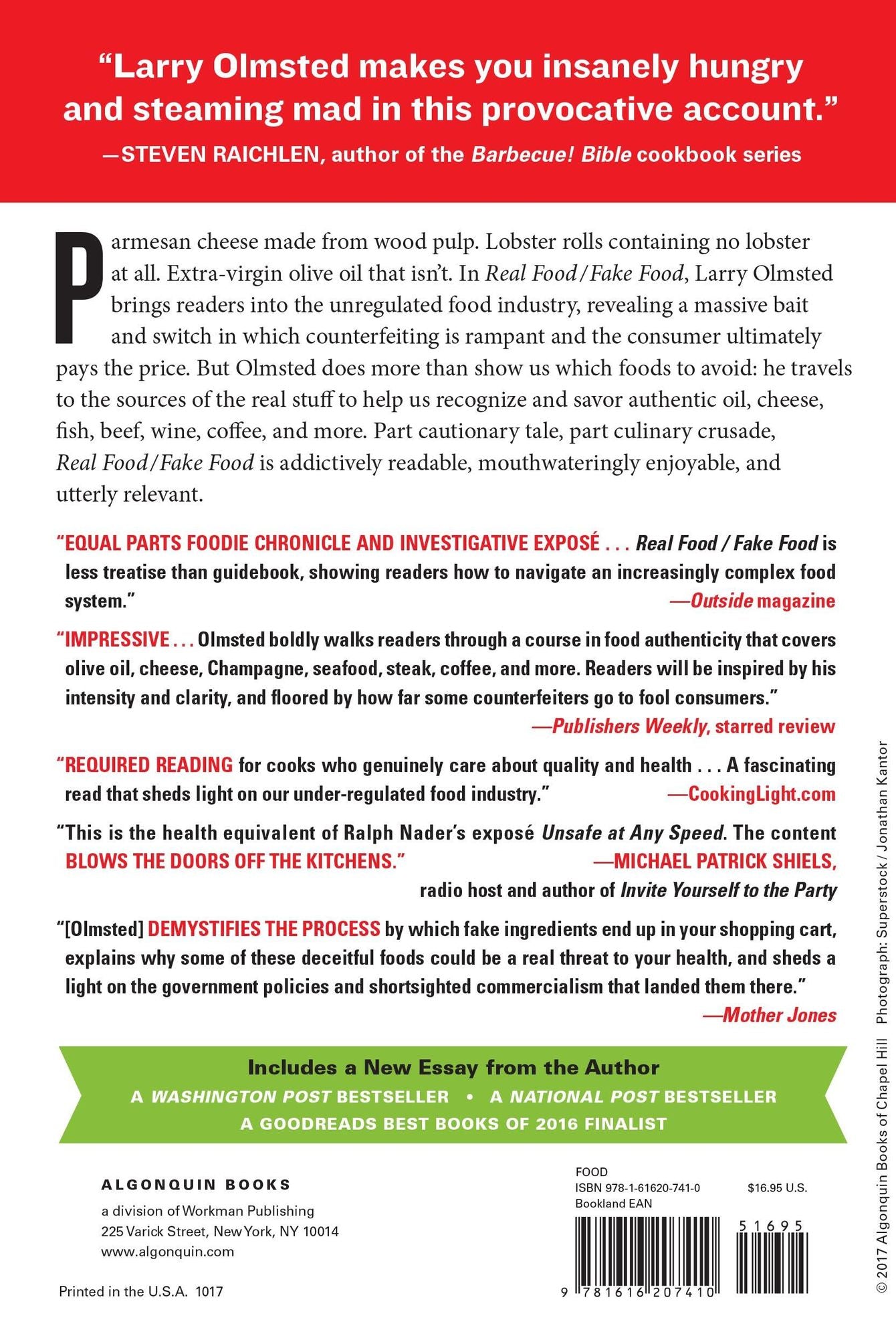 Real Food/Fake Food: Why You Don't Know What You're Eating and What You Can Do About It