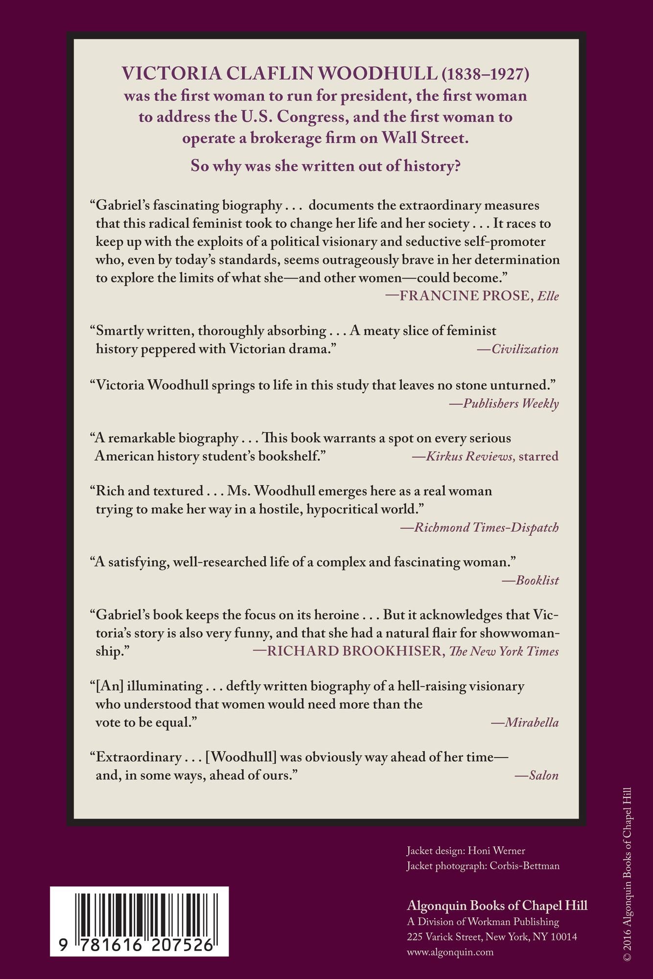 Notorious Victoria: The Uncensored Life of Victoria Woodhull - Visionary, Suffragist, and First Woman to Run for President