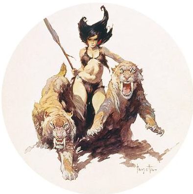Frazetta Magnet: The Huntress