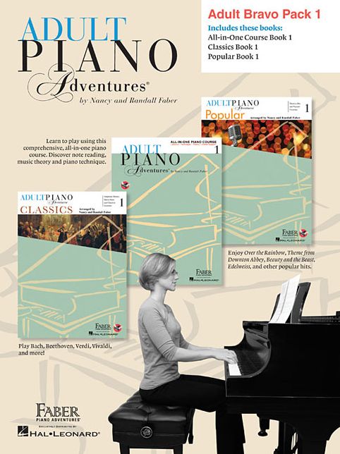 Adult Piano Adventures Level 1 Bravo Pack: 3-Book Pack
