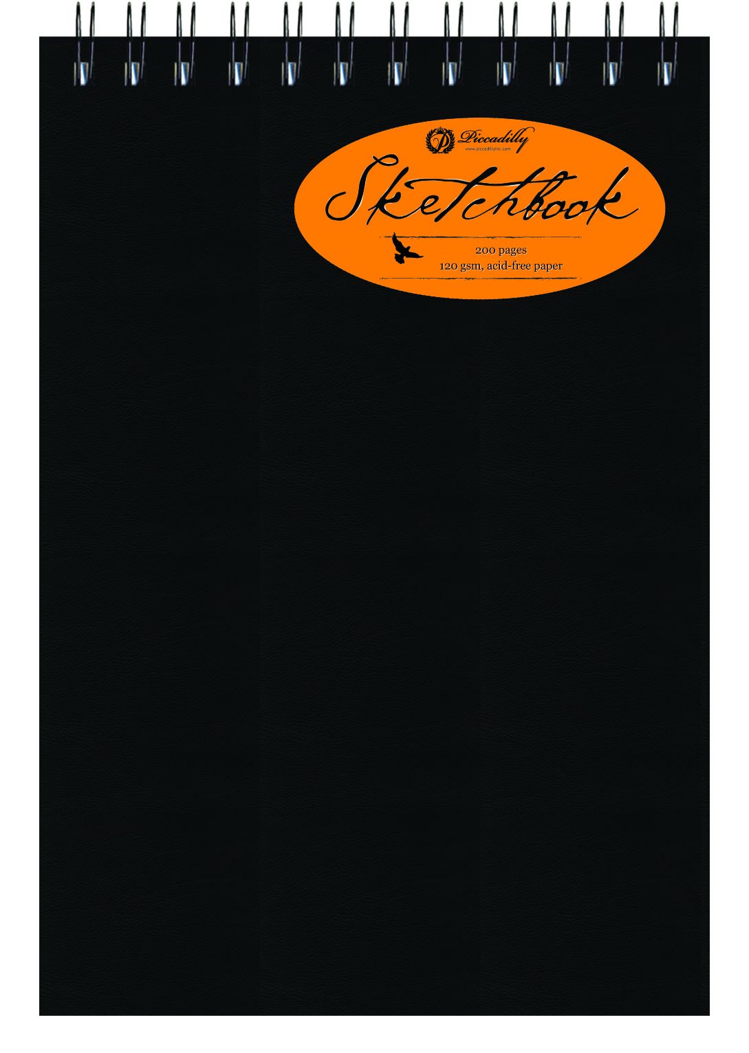 Black Sketchbook Top Spiral - Medium