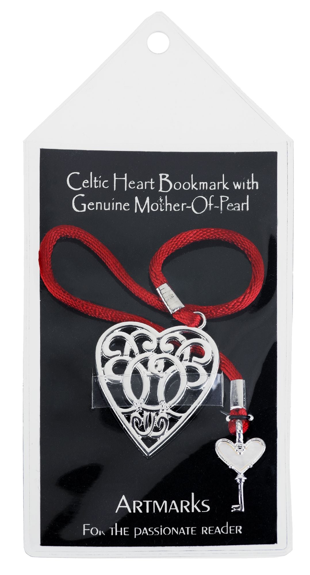 Celtic Heart Mother of Pearl Bookmark