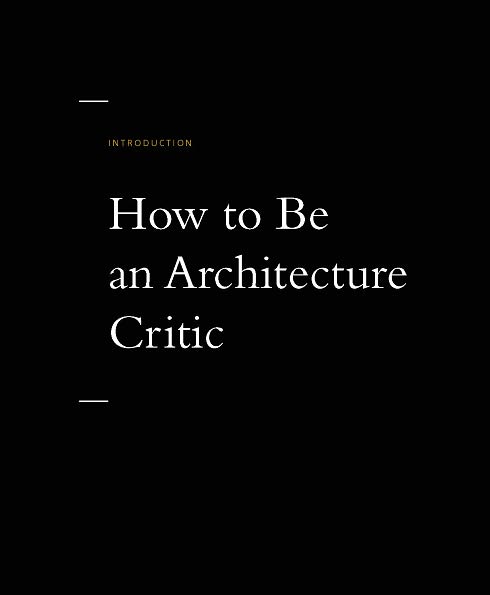 Writing About Architecture: Mastering the Language of Buildings and Cities
