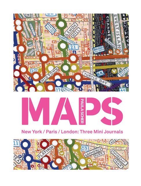 Paula Scher MAPS New York/Paris/London: Three Mini Journals