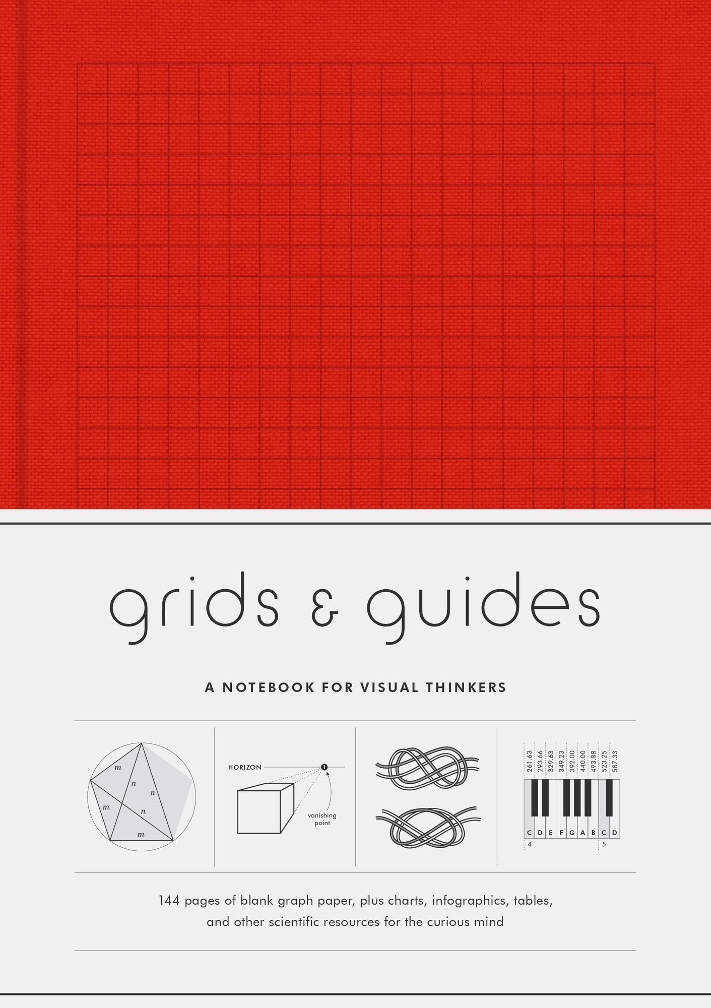 Grids & Guides (Red): A Notebook for Visual Thinkers
