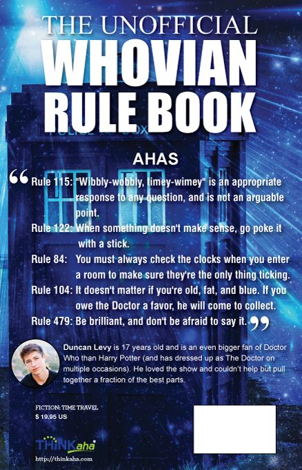 The Unofficial Whovian Rule Book: A wibbly-wobbly, timey-wimey guide to avoid Daleks, Cybermen, & Weeping Angels and somewhat comprehend the Tardis and The Doctor