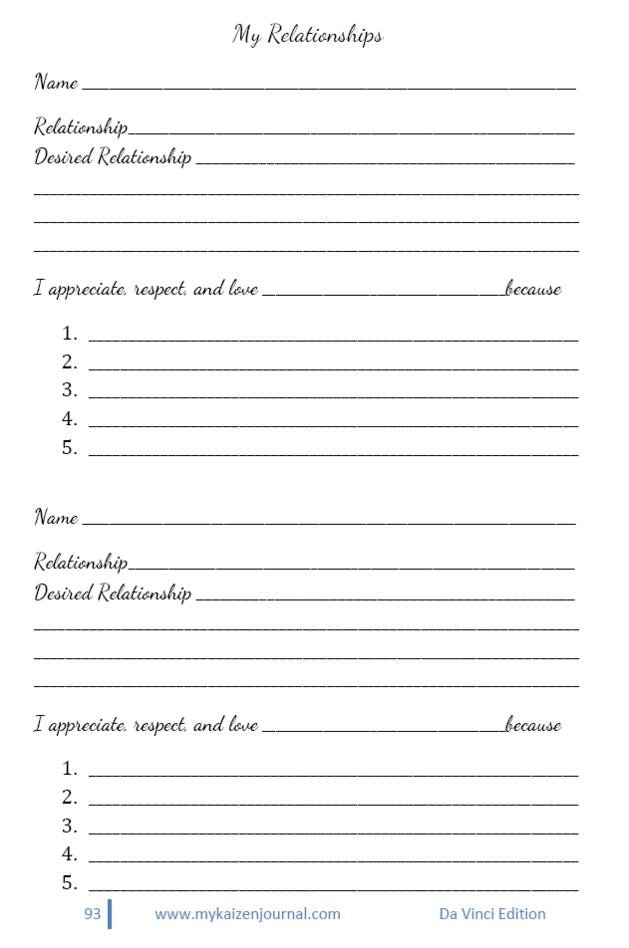 My Kaizen Journal - Da Vinci