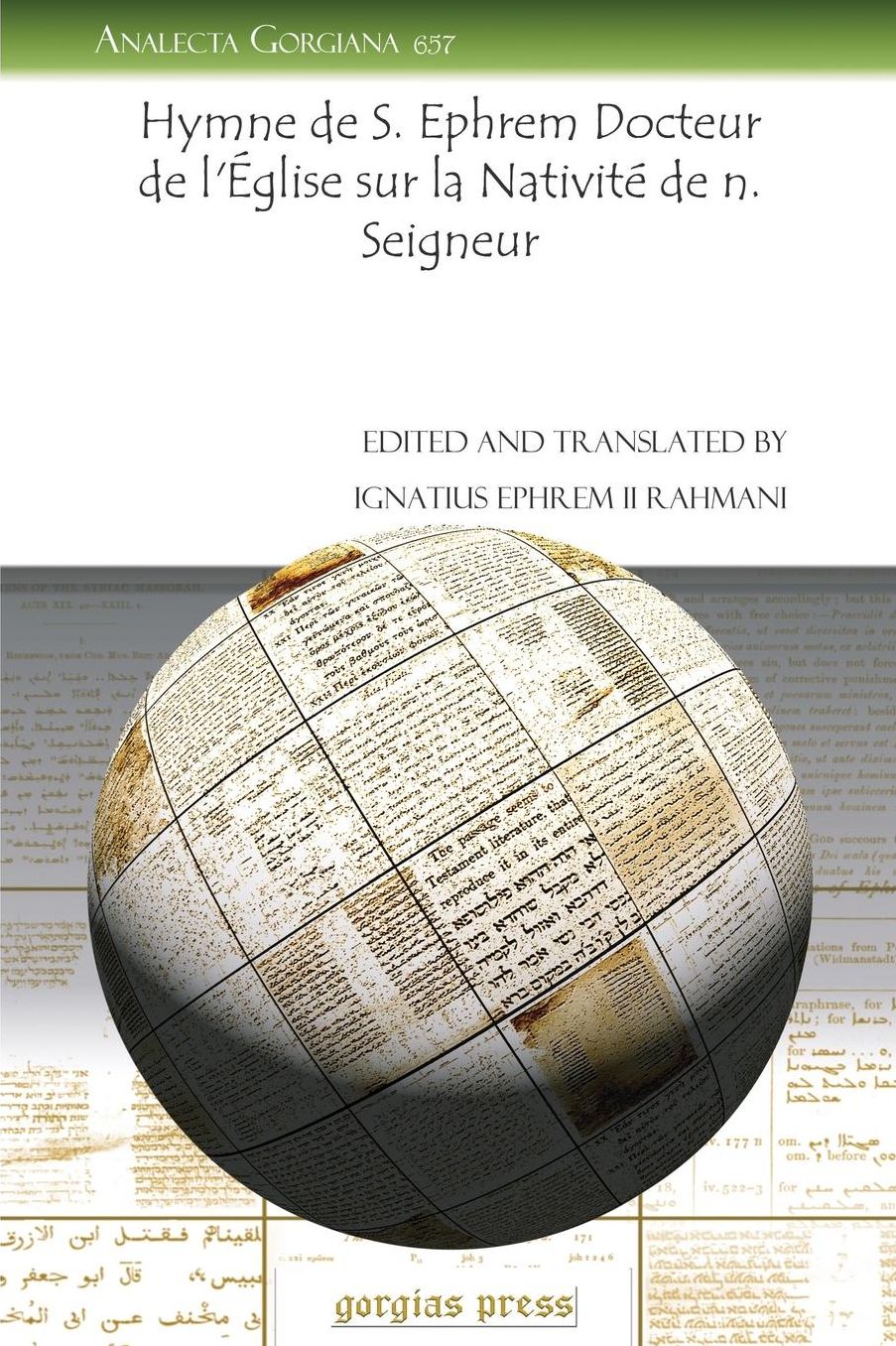 Hymne de S. Ephrem Docteur de l'Église sur la Nativité de N. Seigneur