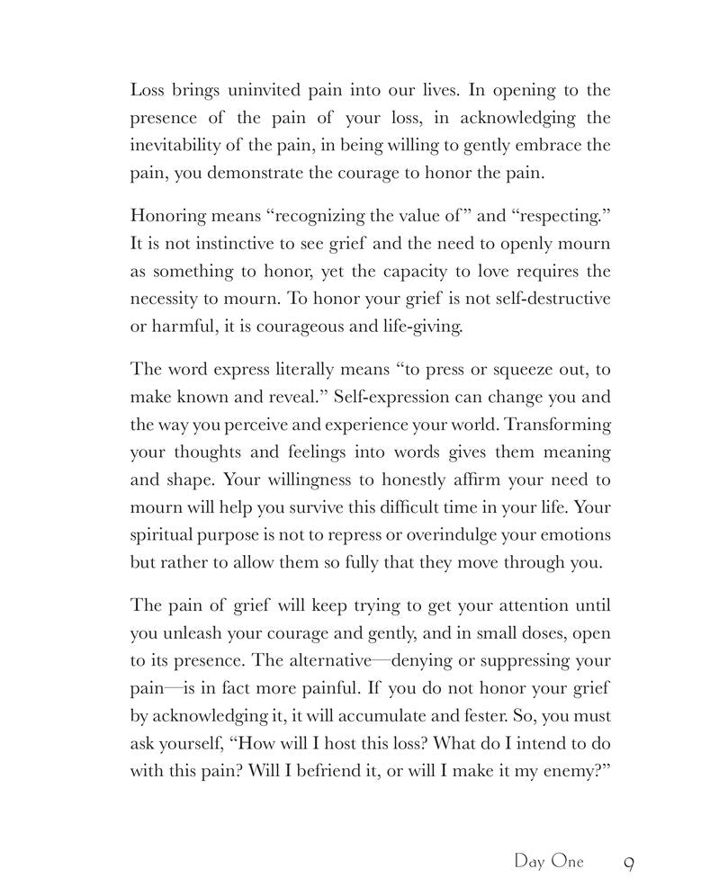The Mourner's Book of Courage: 30 Days of Encouragement