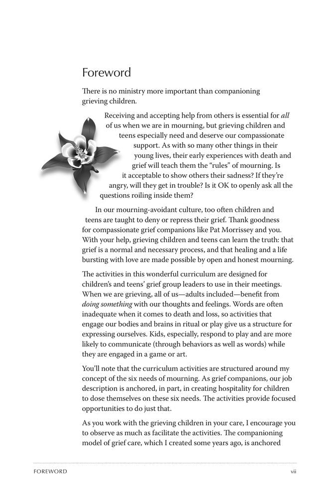 The Companioning the Grieving Child Curriculum Book: Activities to Help Children and Teens Heal