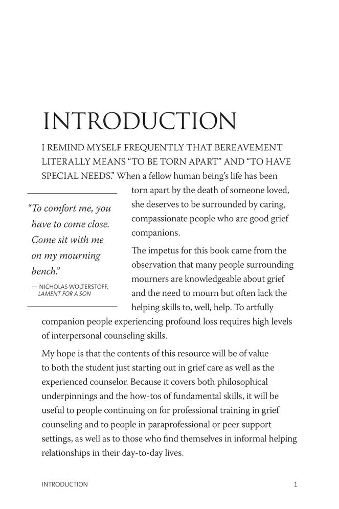 Counseling Skills for Companioning the Mourner: The Fundamentals of Effective Grief Counseling