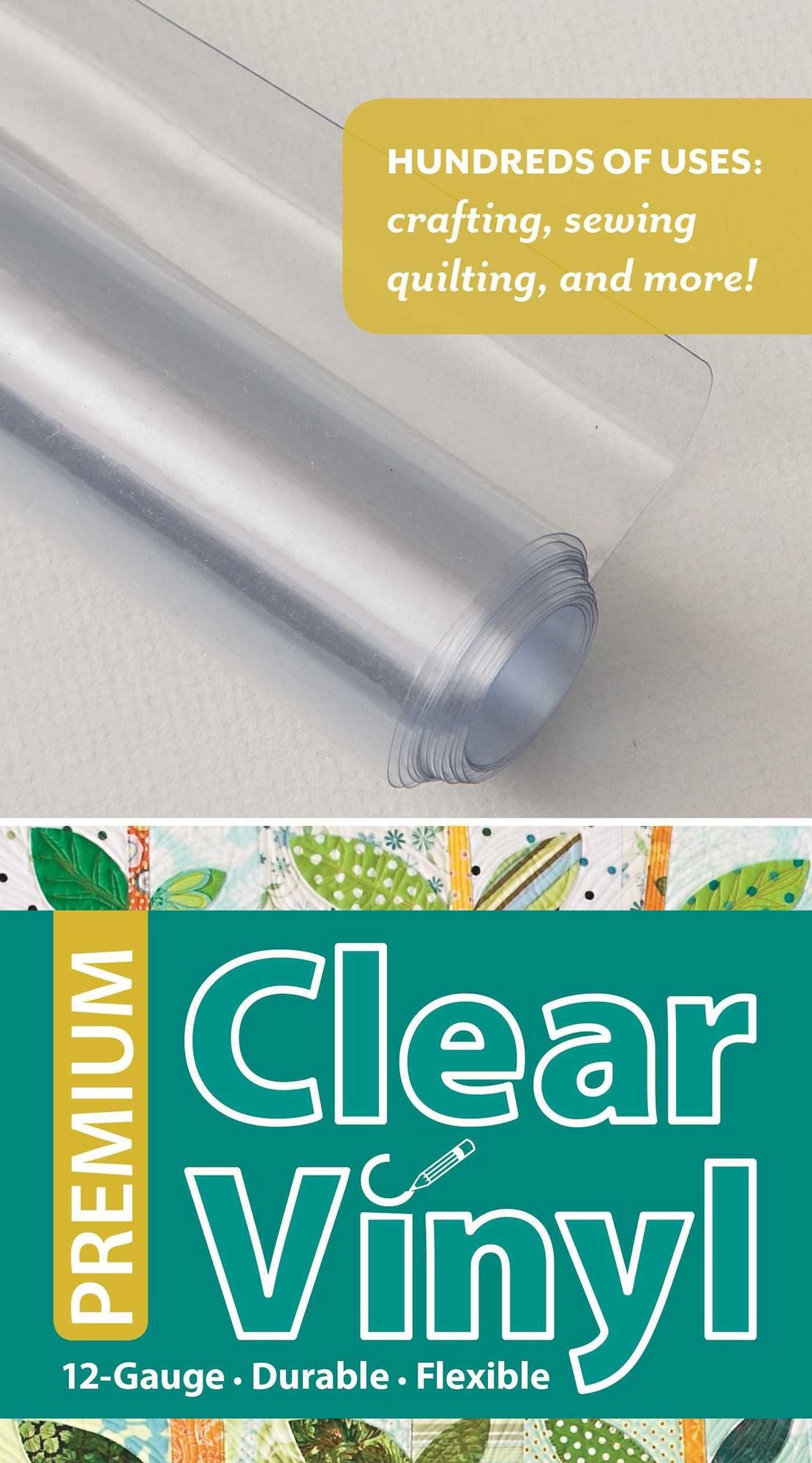 Premium Clear Vinyl Roll: 12-Gauge * Durable * Flexible
