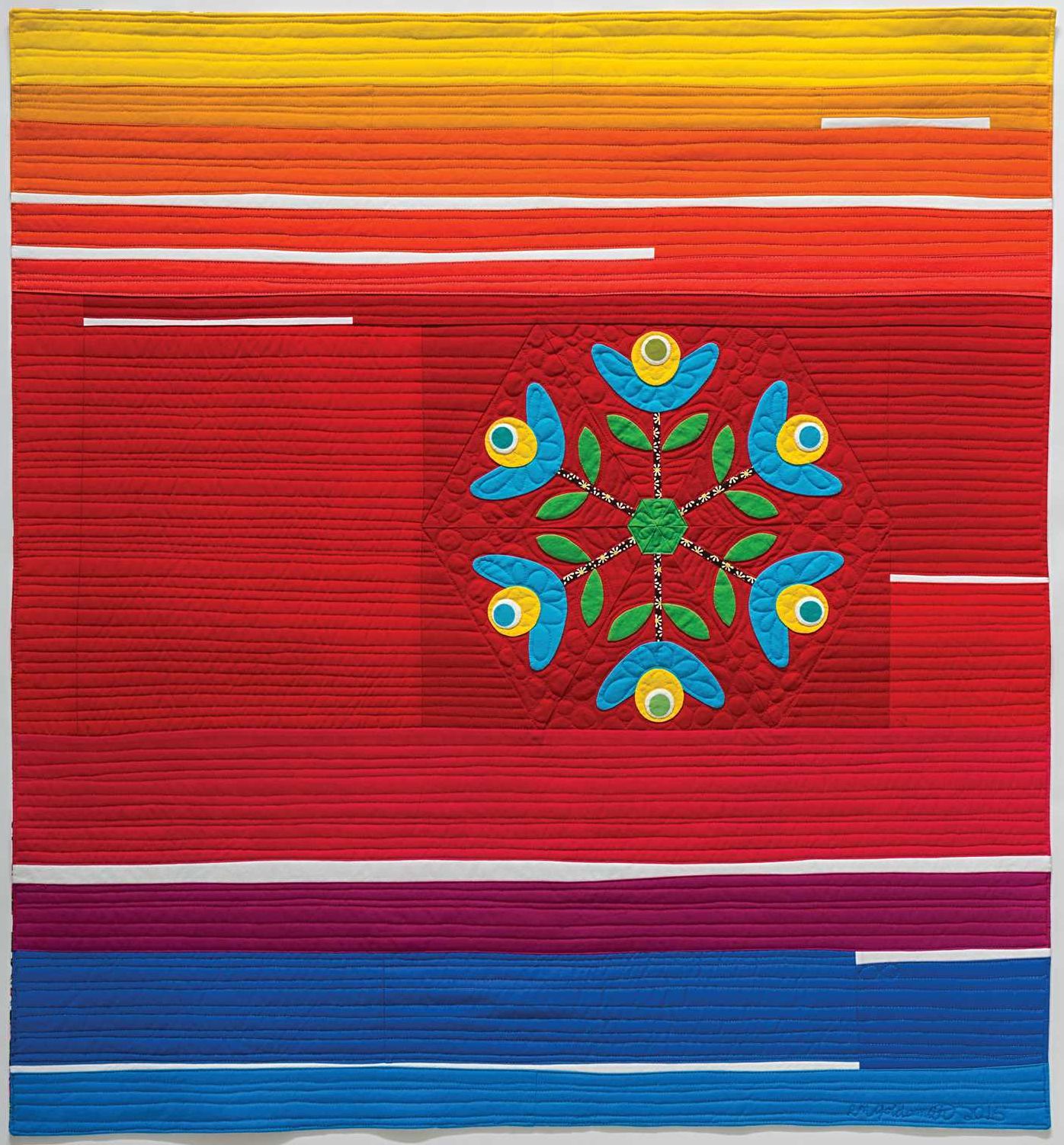 Hexie Garden Quilt: 9 Whimsical Hexagon Blocks to Applique & Piece