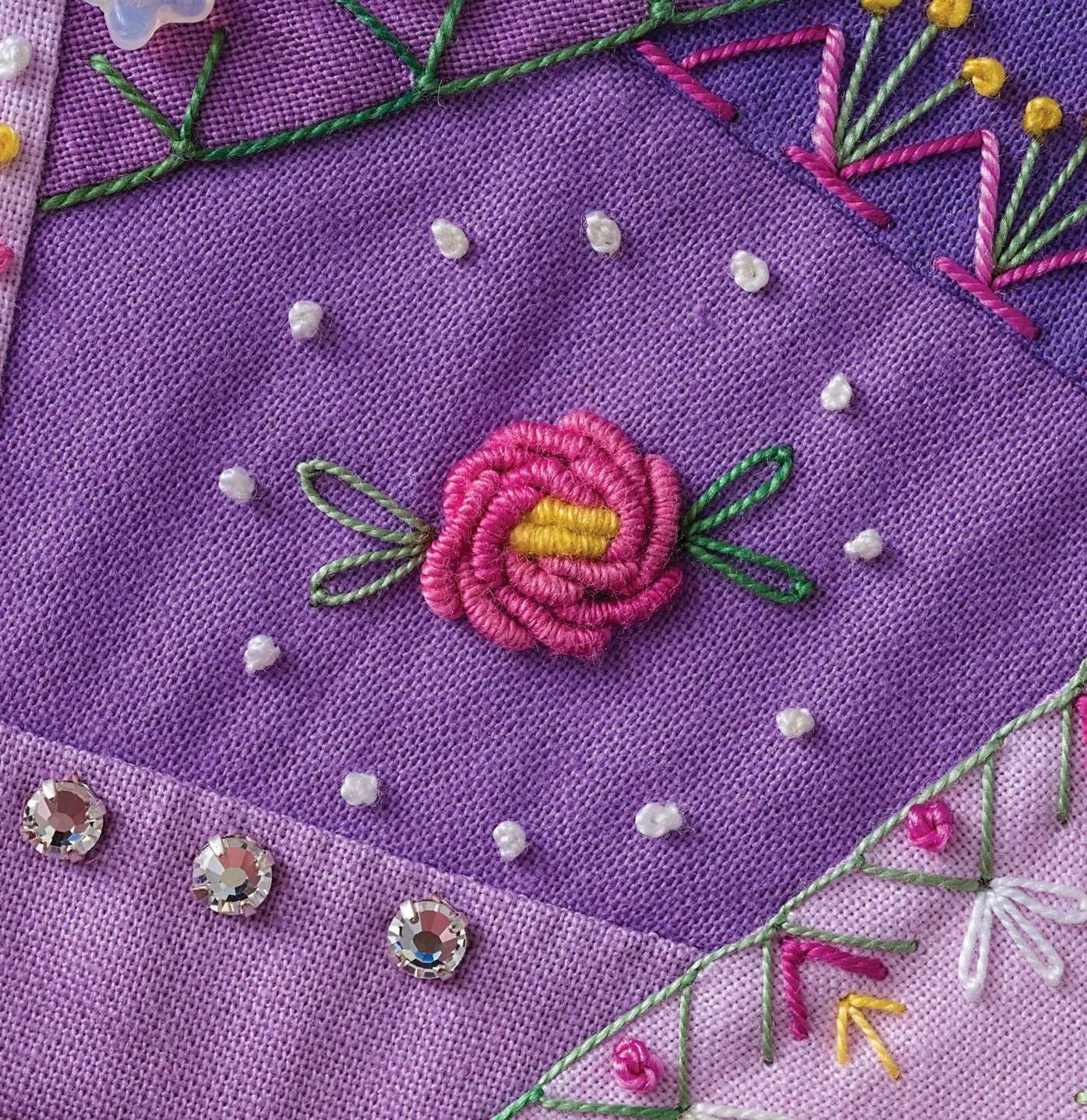 Joyful Daily Stitching, Seam by Seam: Complete Guide to 500 Embroidery-Stitch Combinations, Perfect for Crazy Quilting