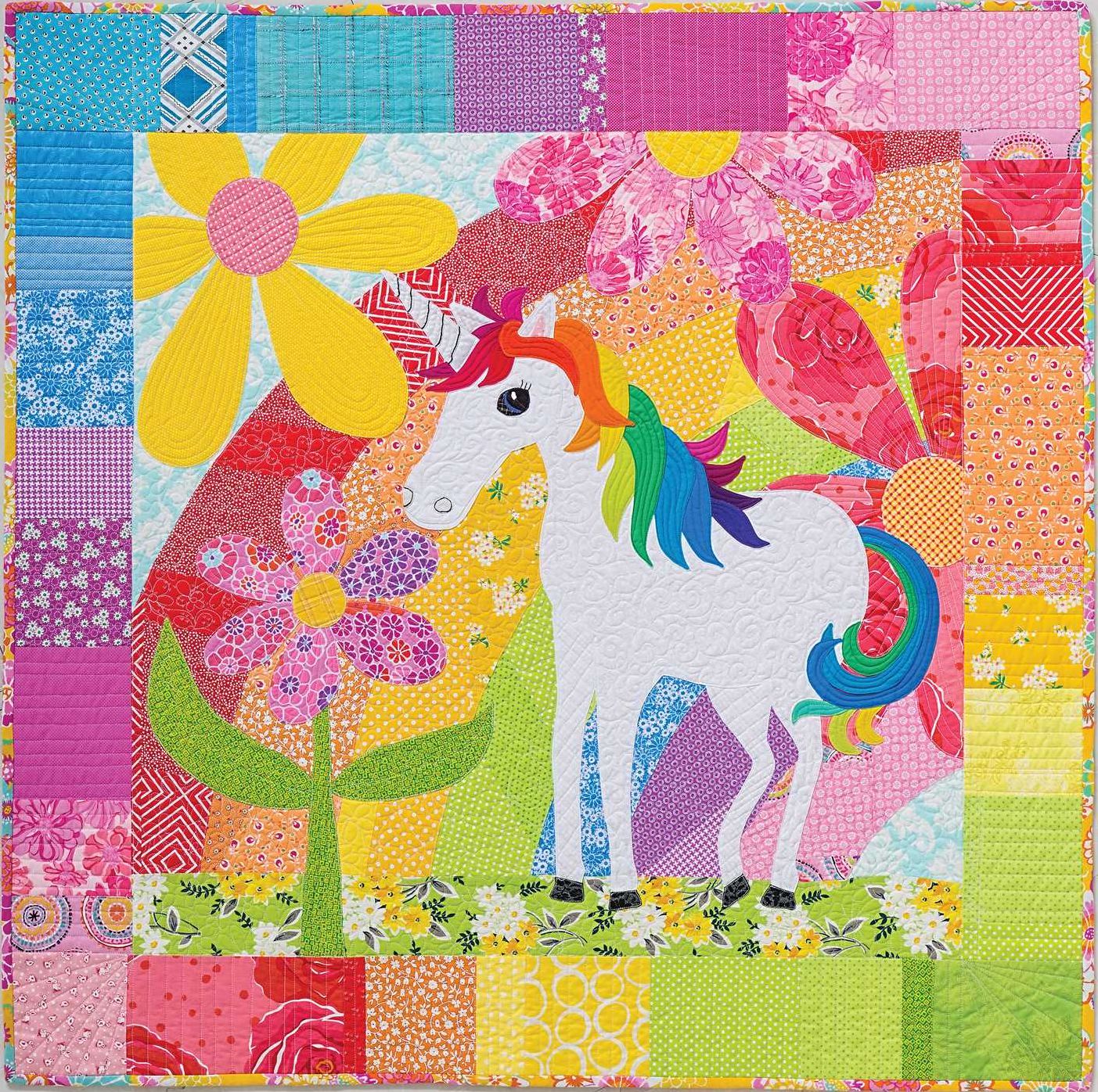 The Magical Unicorn Quilt: Applique a Playful Project, 5 Sizes from Wallhanging to Queen Bed