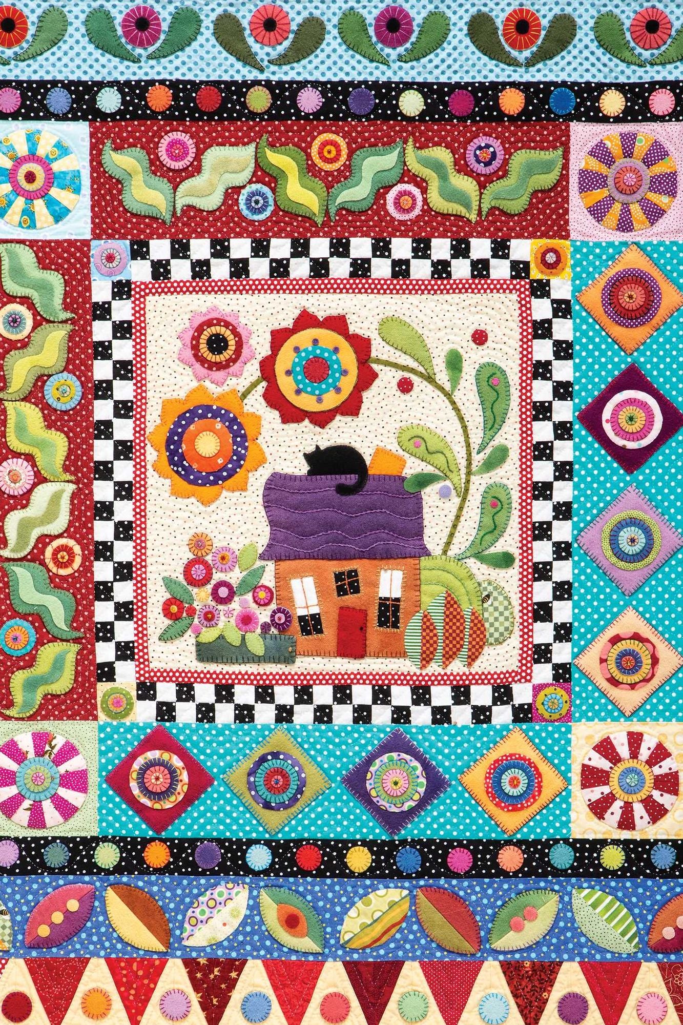 Wild Wool & Colorful Cotton Quilts : Patchwork & Appliqu¿ Houses, Flowers, Vines & More