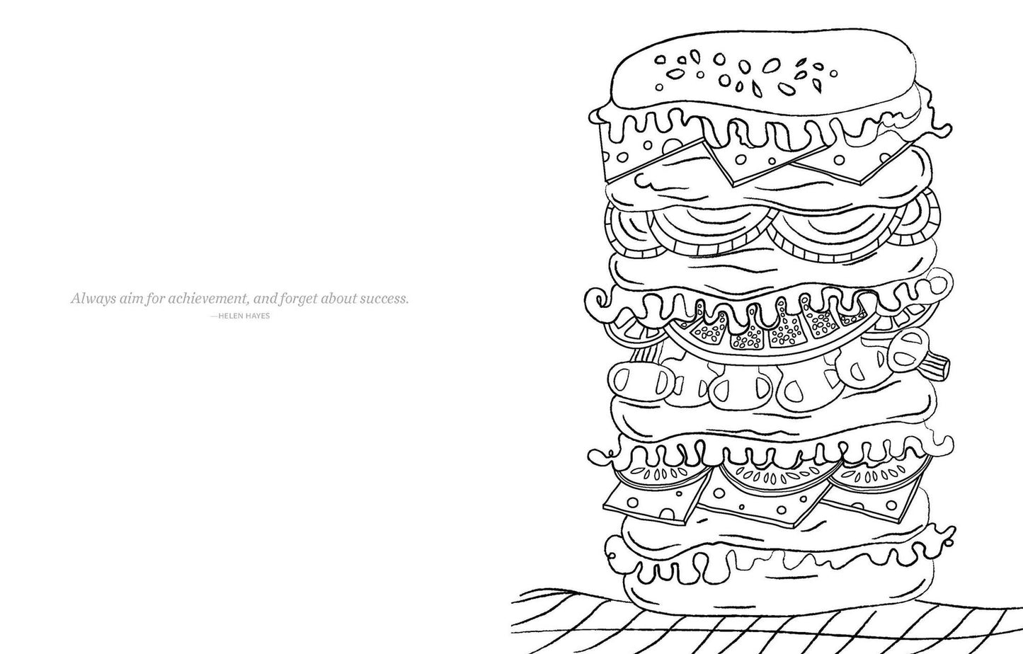 Color Me Delicious Adult Coloring Book