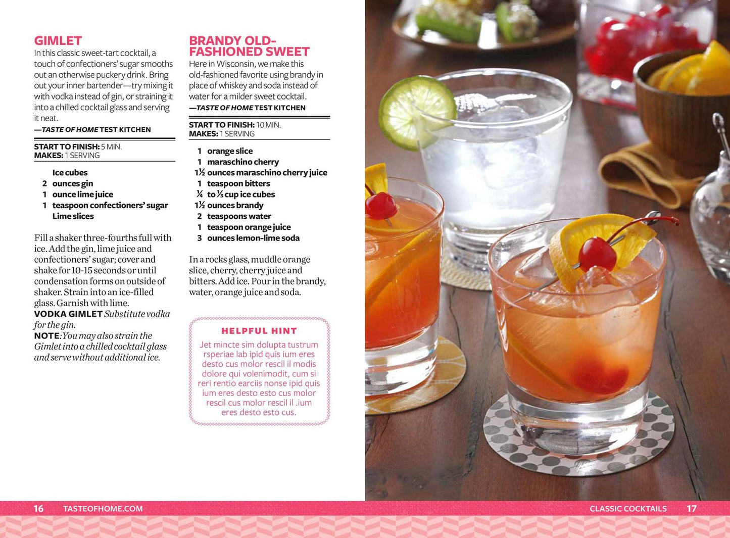 Taste of Home Happy Hour Mini Binder: More Than 100+ Cocktails, Mocktails, Munchies & More