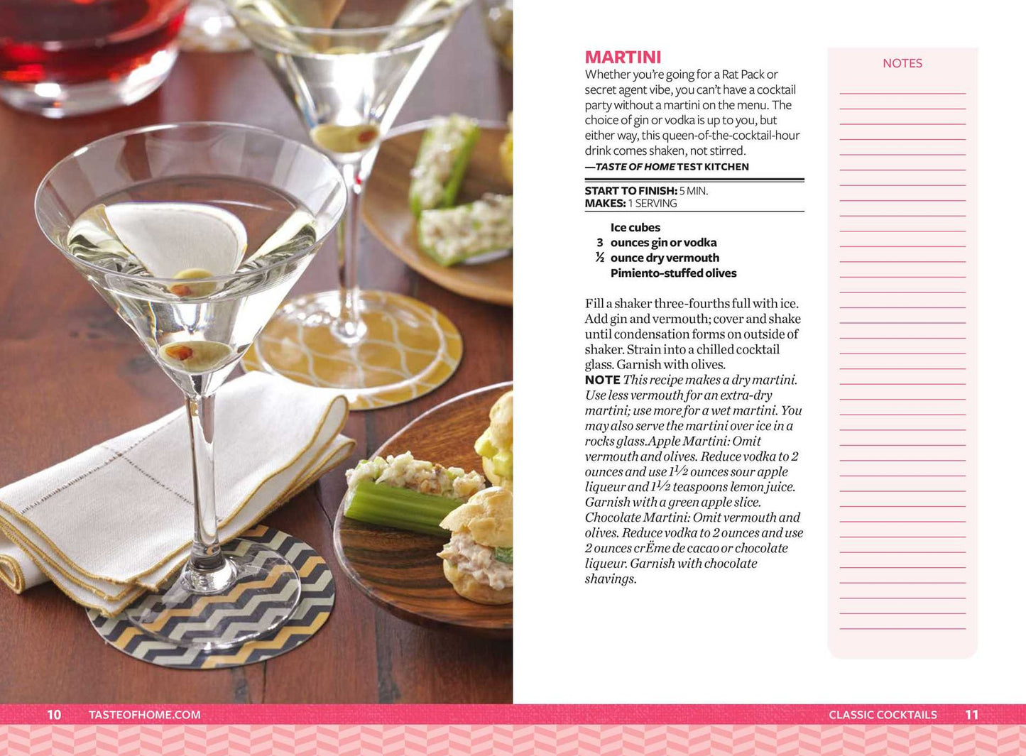Taste of Home Happy Hour Mini Binder: More Than 100+ Cocktails, Mocktails, Munchies & More