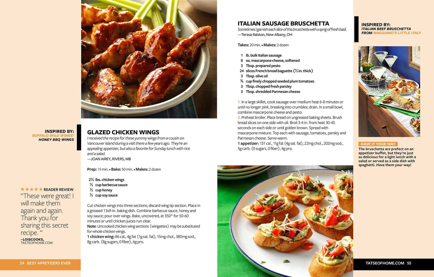 Taste of Home Copycat Restaurant Favorites