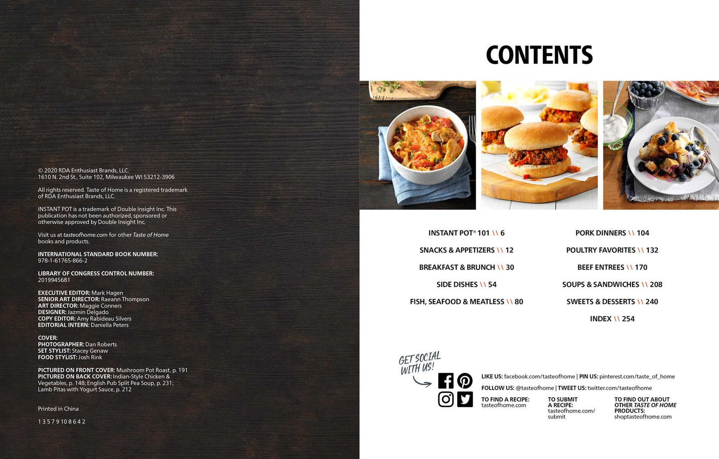 Taste of Home Skinny Instant Pot : 100 Dishes Trimmed Down for Healthy Families